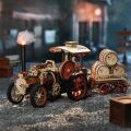 RoboTime 3D dřevěná mechanická skládačka Parní stroj